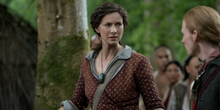 Outlander Claire Randall Fraser Caitriona Balfe Young Ian John Bell Starz