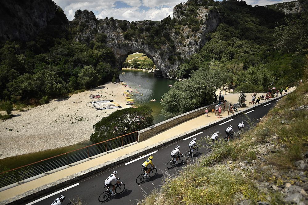 Scenery along the route of stage 14 at the Tour de France
