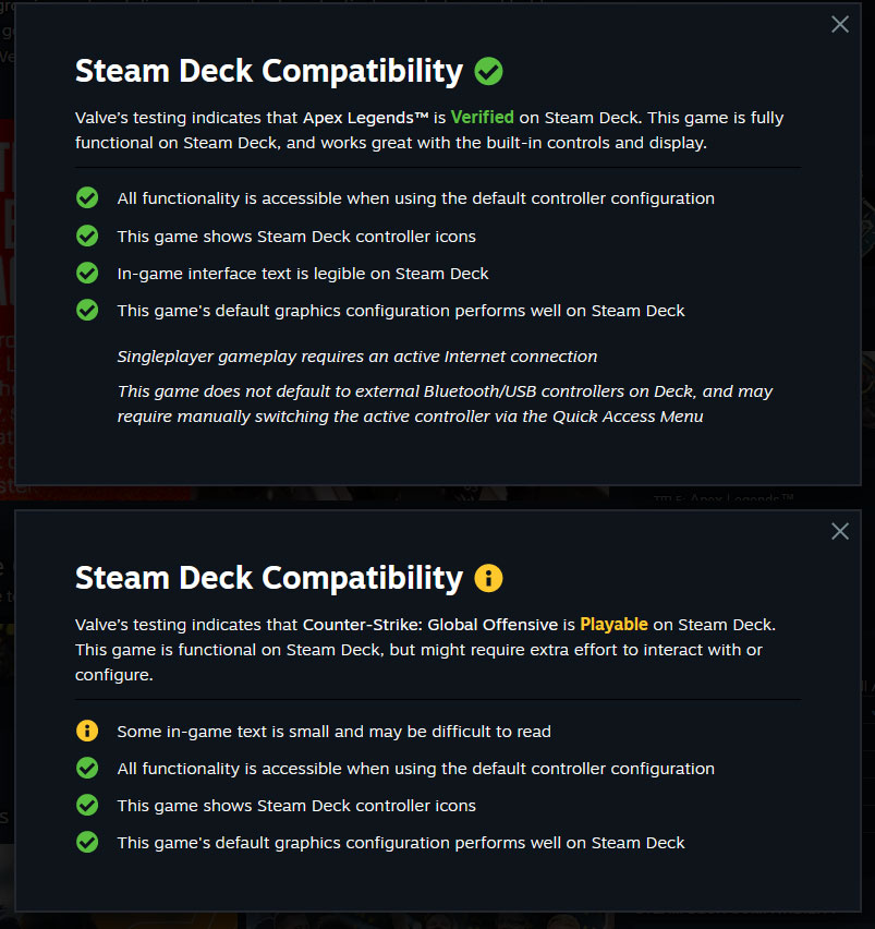 Steam Deck verified or playable