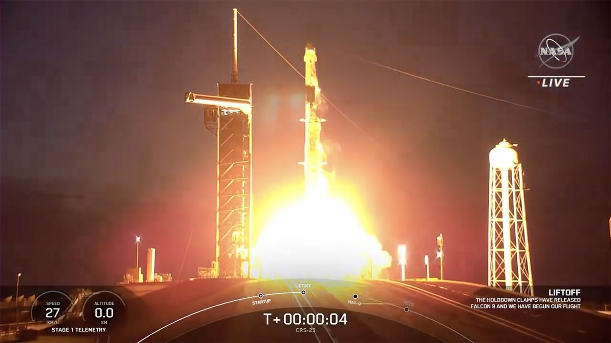 SpaceX launched its 25th cargo mission to the International Space Station. Here'..