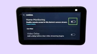 step two turn on home monitoring