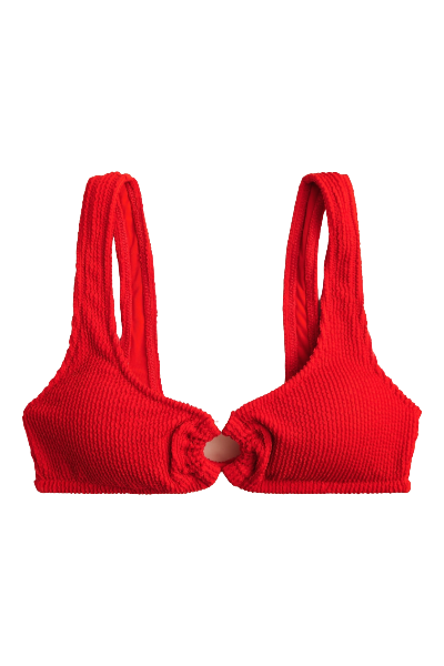 J.Crew, Claudia O-Ring Scrunchie Bikini Top (Was $98) 