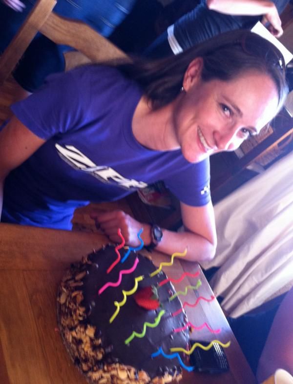Alisha Welsh celabrates her birthday at SRAM Tour of The Gila