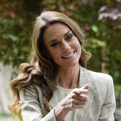 Catherine, Princess of Wales visits the "Salvador Allende" Scuola dell'infanzia, during the second day of her visit to Reggio Emilia on May 14, 2026 in Reggio Emilia, Italy