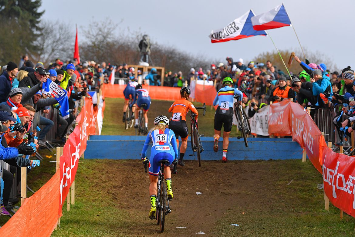 The elite women's race at the European Cyclo-Cross Championships.