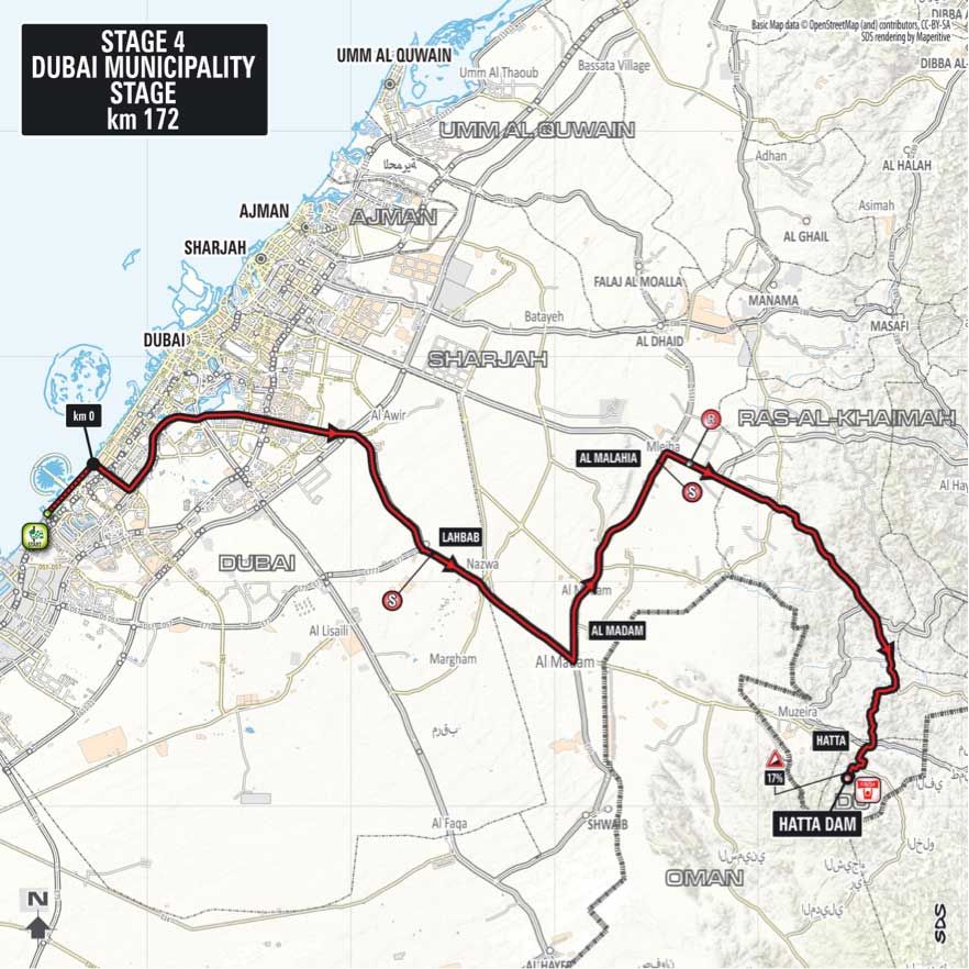 Dubai Tour - Stage 4 Map