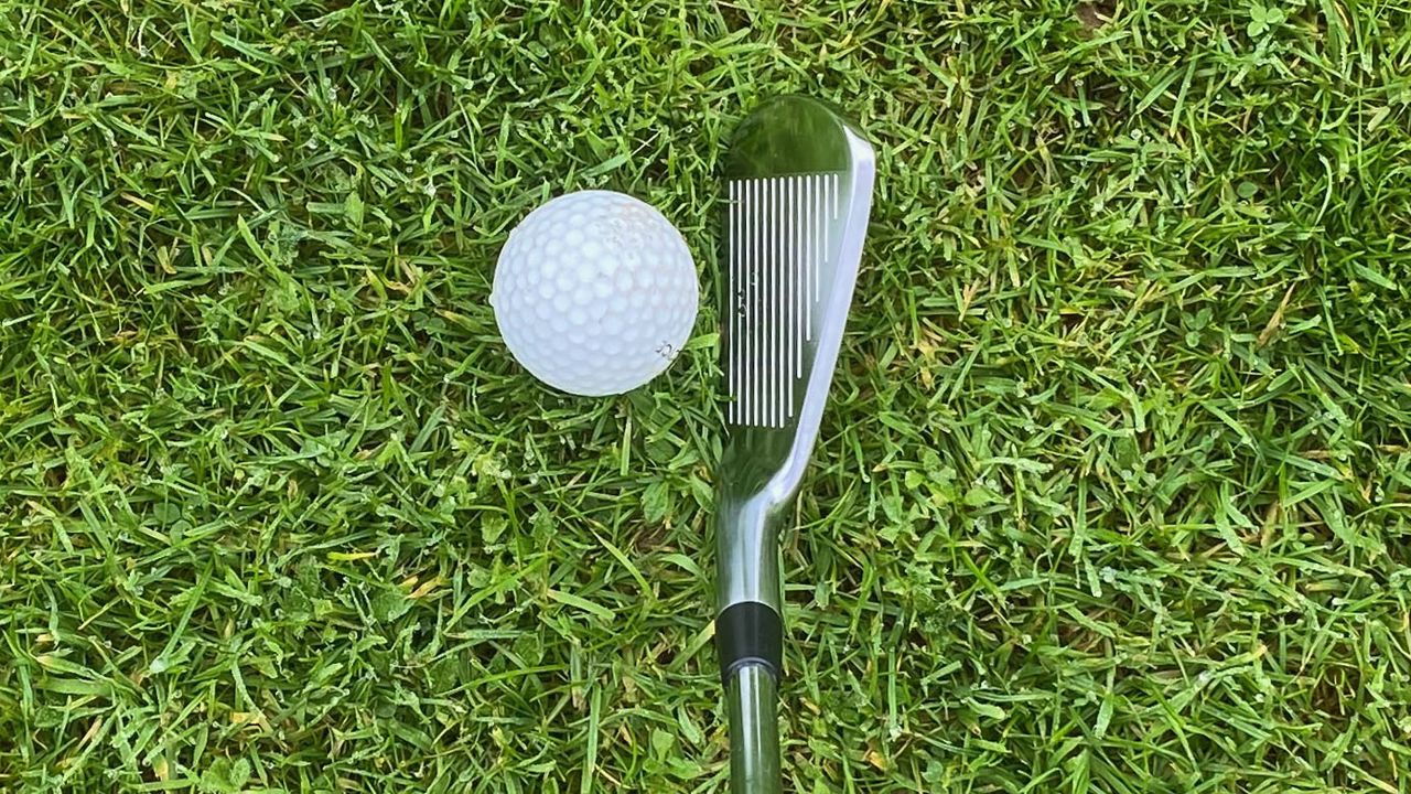 Photo of the Takomo Golf 301 CB behind the ball
