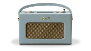 the roberts revival dab radio in light blue