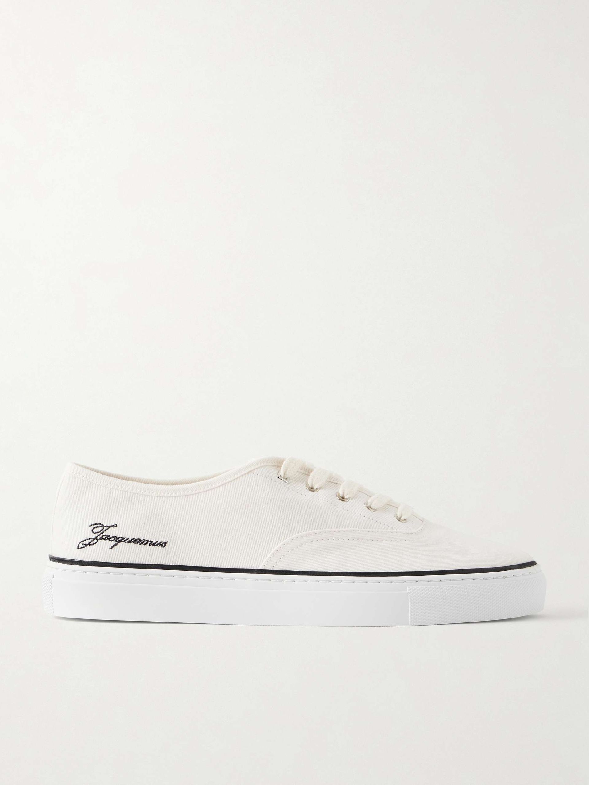 Le Fefe Embroidered Canvas Sneakers