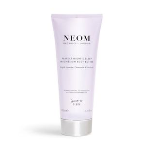 Neom - Magnesium-Körperbutter | 6,76 Fl Oz (200 ml) | Lavendel, Kamille und Patchouli | Schlaflotion mit ätherischen Ölen | 100 % natürlicher Duft | Nährend und weichmachend | Charakteristisches schläfriges Duftaroma