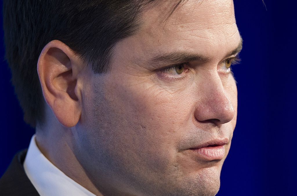 Florida senator and Republican presidential candidate Marco Rubio