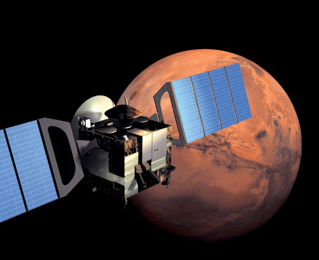 En órbita alrededor del Planeta Rojo, el programa Mars Express de Europa está dirigido a detectar gases dentro de la atmósfera marciana.