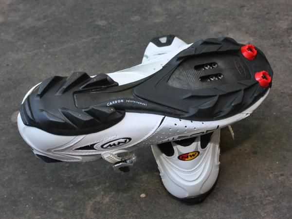 The aggressive outsole is reassuringly grippy on hard surfaces (compared to most stiff-soled shoes, at least) and has proven very long lasting, too.
