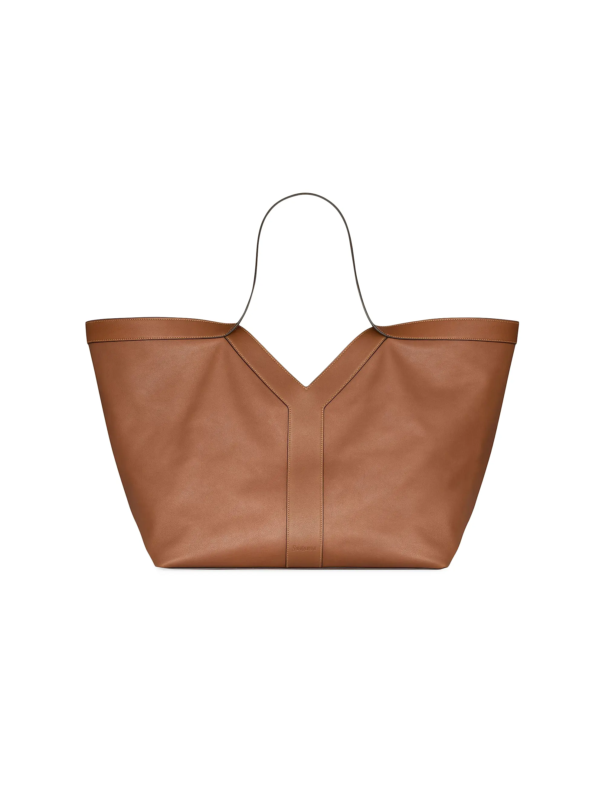 Y Tote Shoulder Bag in Leather