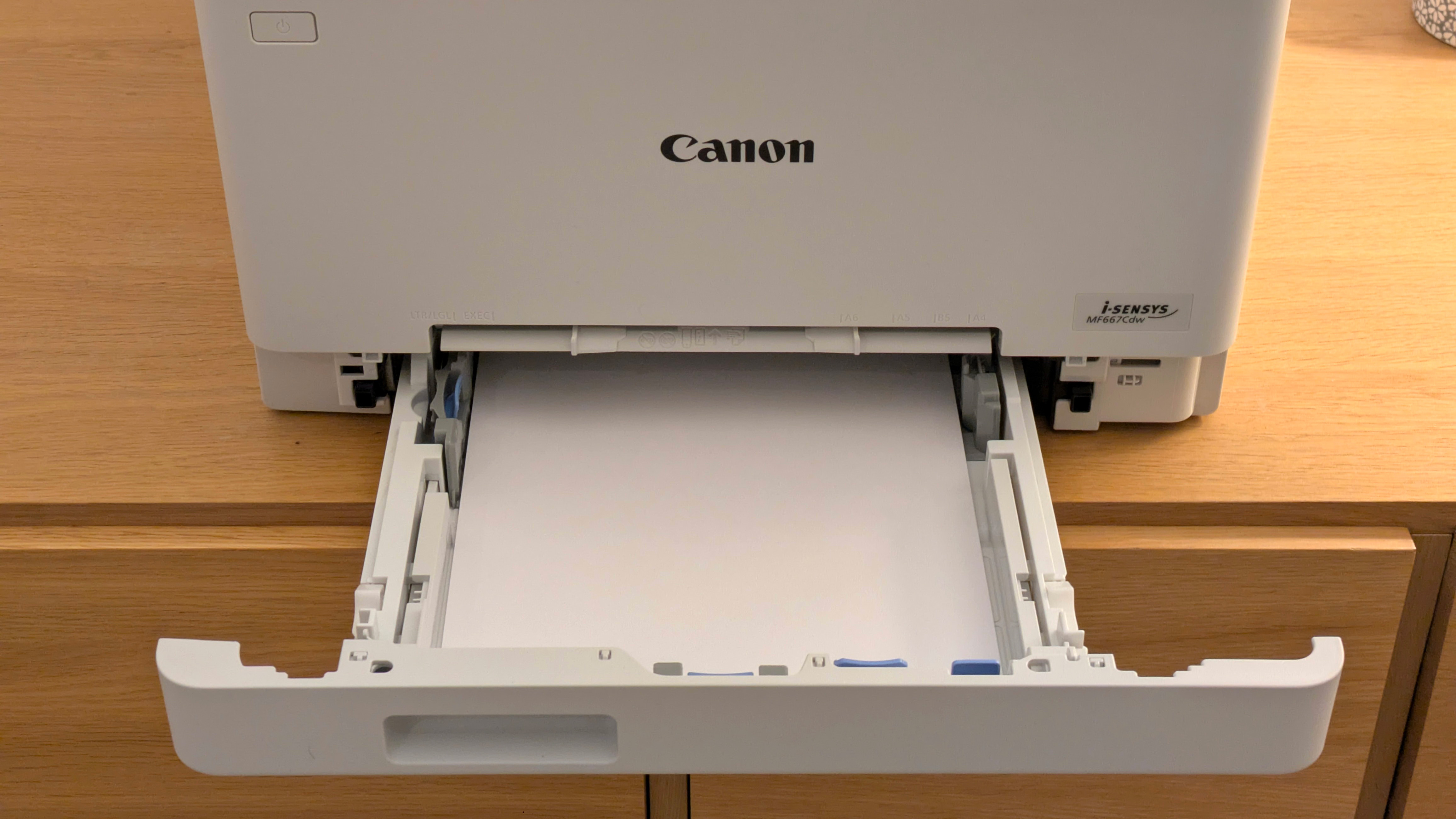 The Canon i-SENSYS MF667Cdw paper tray