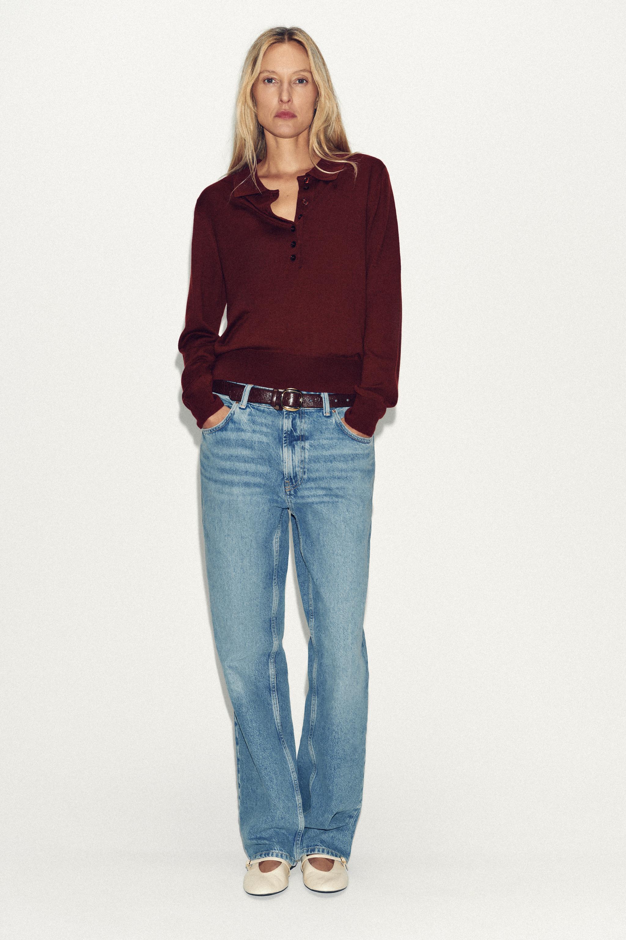 Plain Knit Polo Shirt