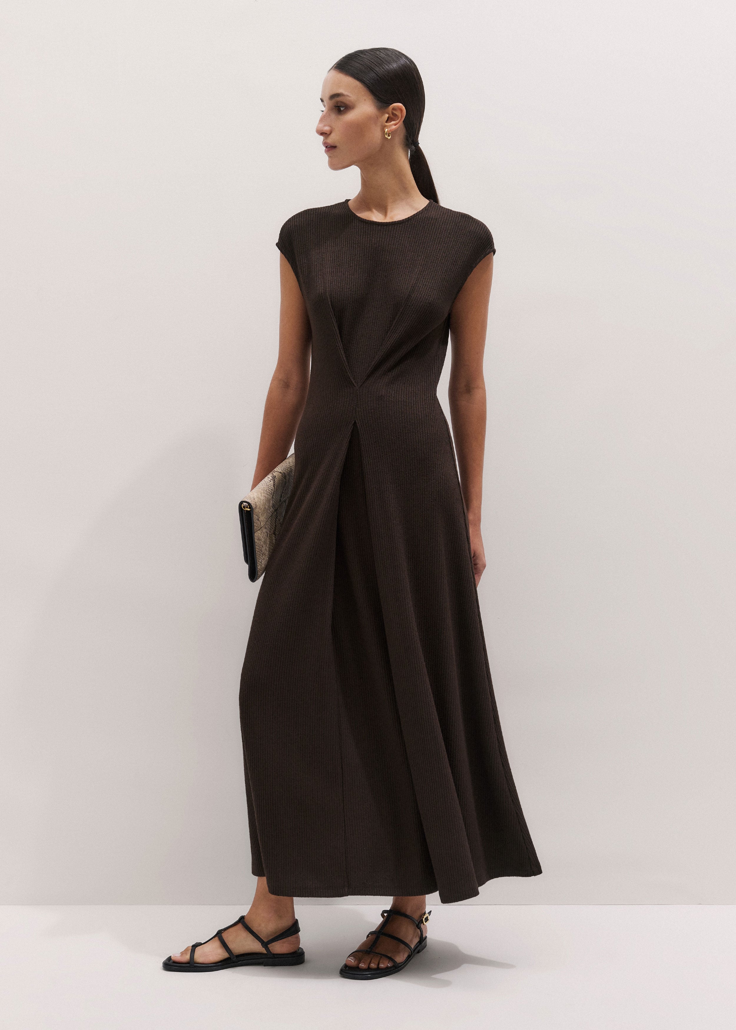 Clever Pleat Maxi Dress