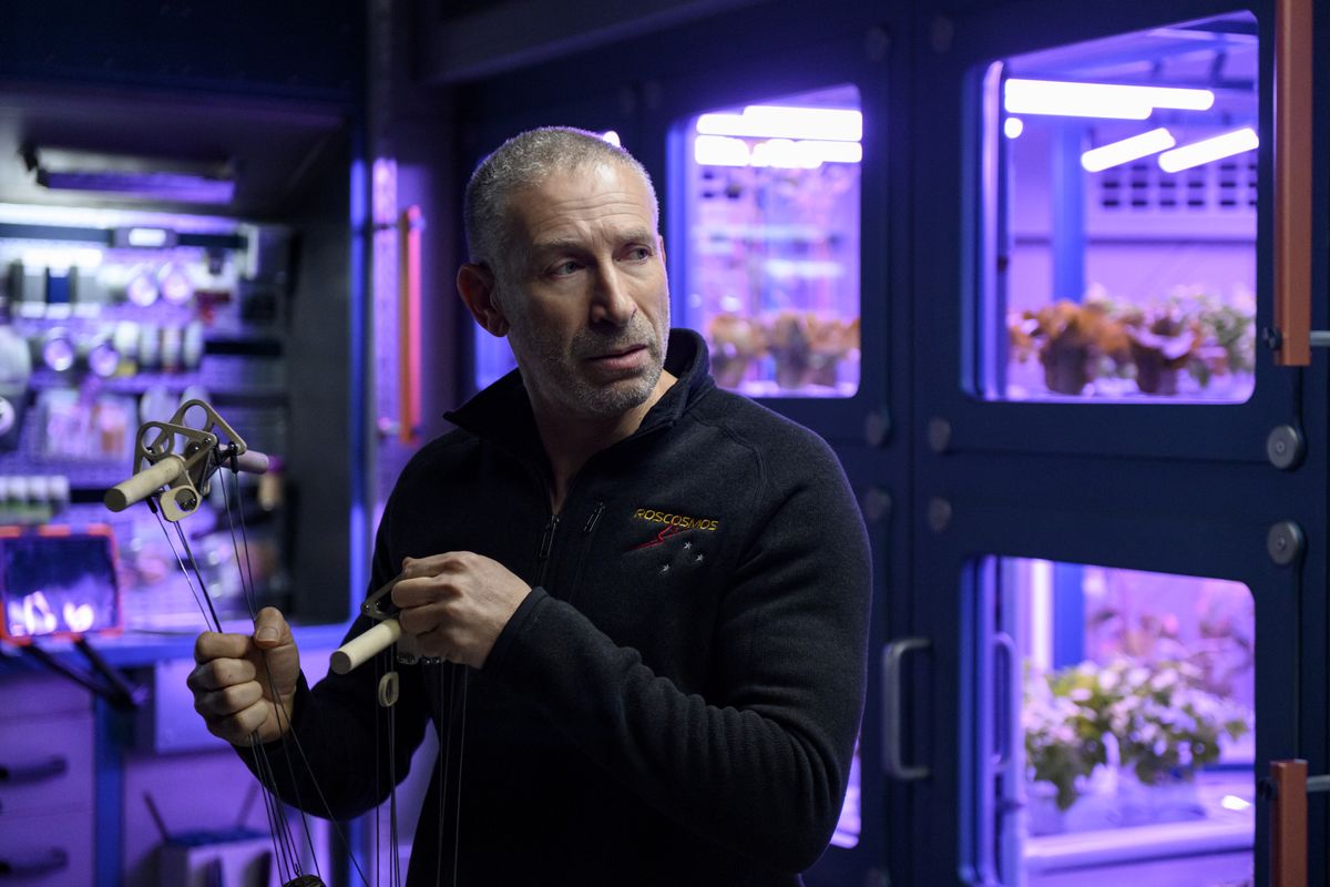 Mark Ivanir plays Misha in a scene from the new series "Away."