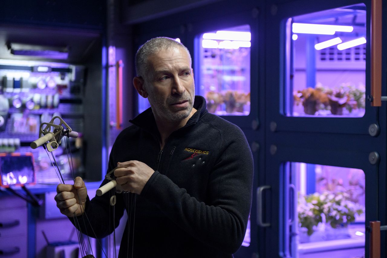 Mark Ivanir plays Misha in a scene from the new series "Away."