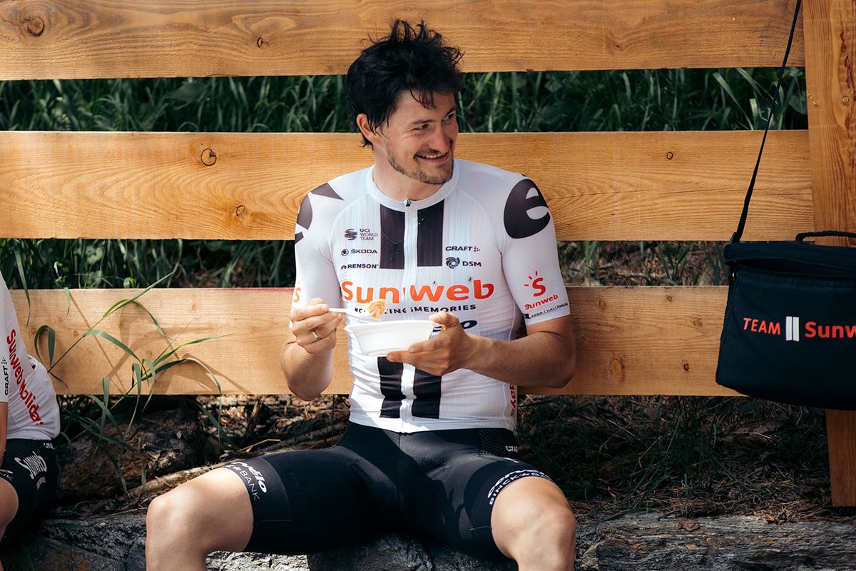 Team Sunweb training in K&uuml;htai, Austria in July after the coronavirus pandemic halted the road season
