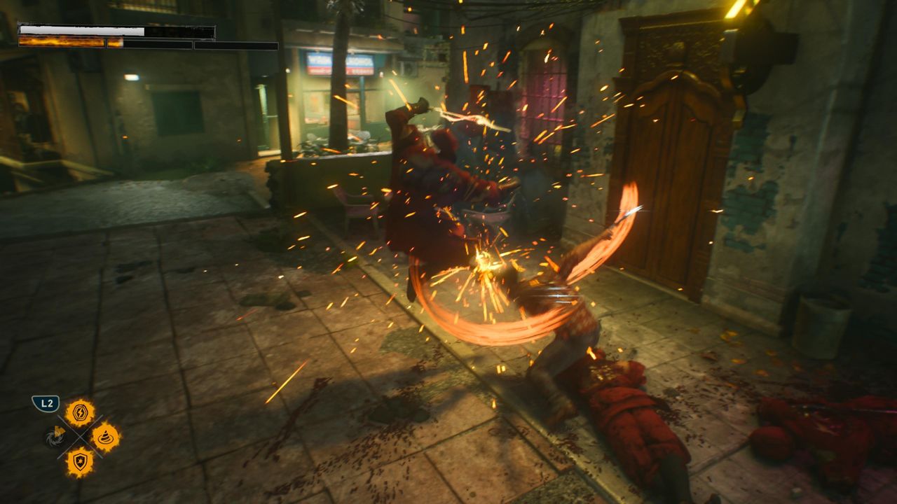 Screens from a Marvel game