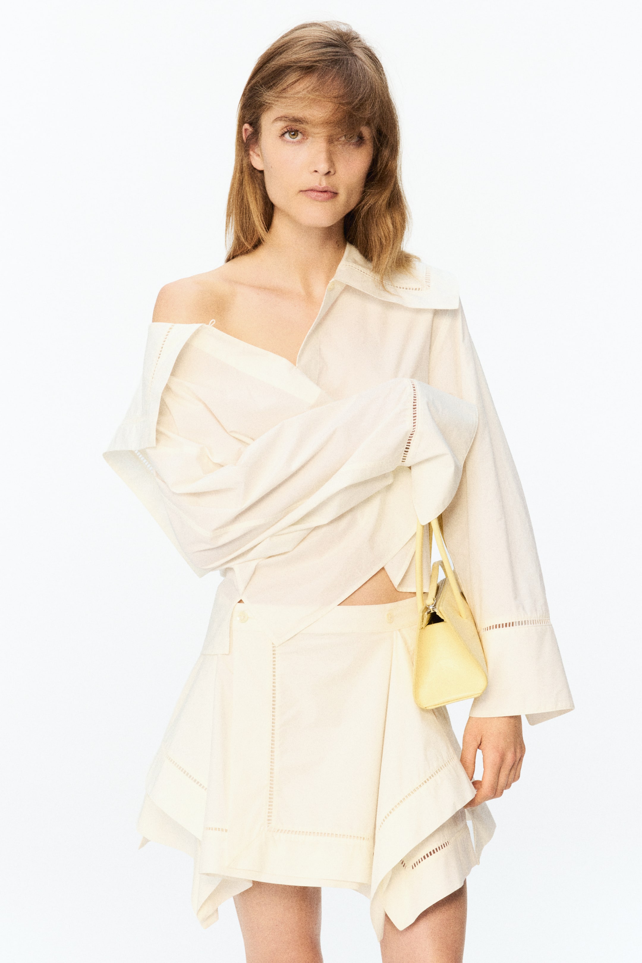 Sailor-Collared Poplin Blouse