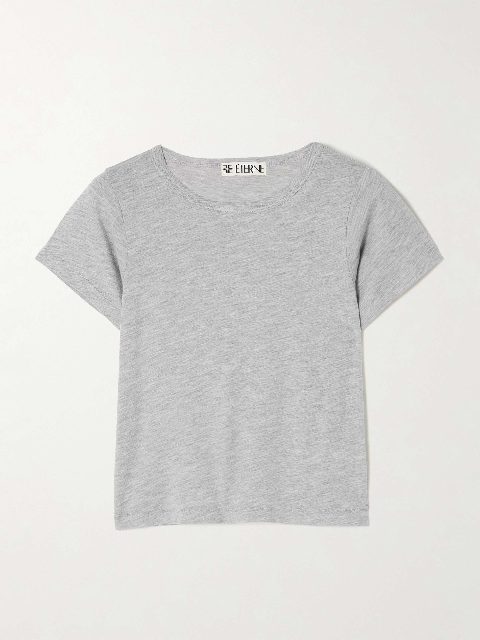 Baby Tee Cropped Cotton and Modal-Blend Jersey T-Shirt