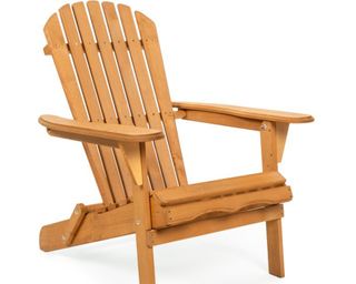 Folding wooden Adirondack chair from Walmart