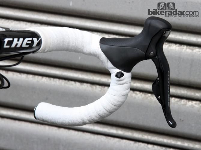 Supplemental Shimano Dura-Ace Di2 sprint shifters for Katusha captain Alexander Kristoff