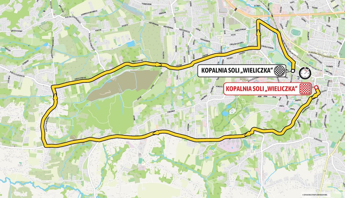 Route information for the 2025 Tour de Pologne