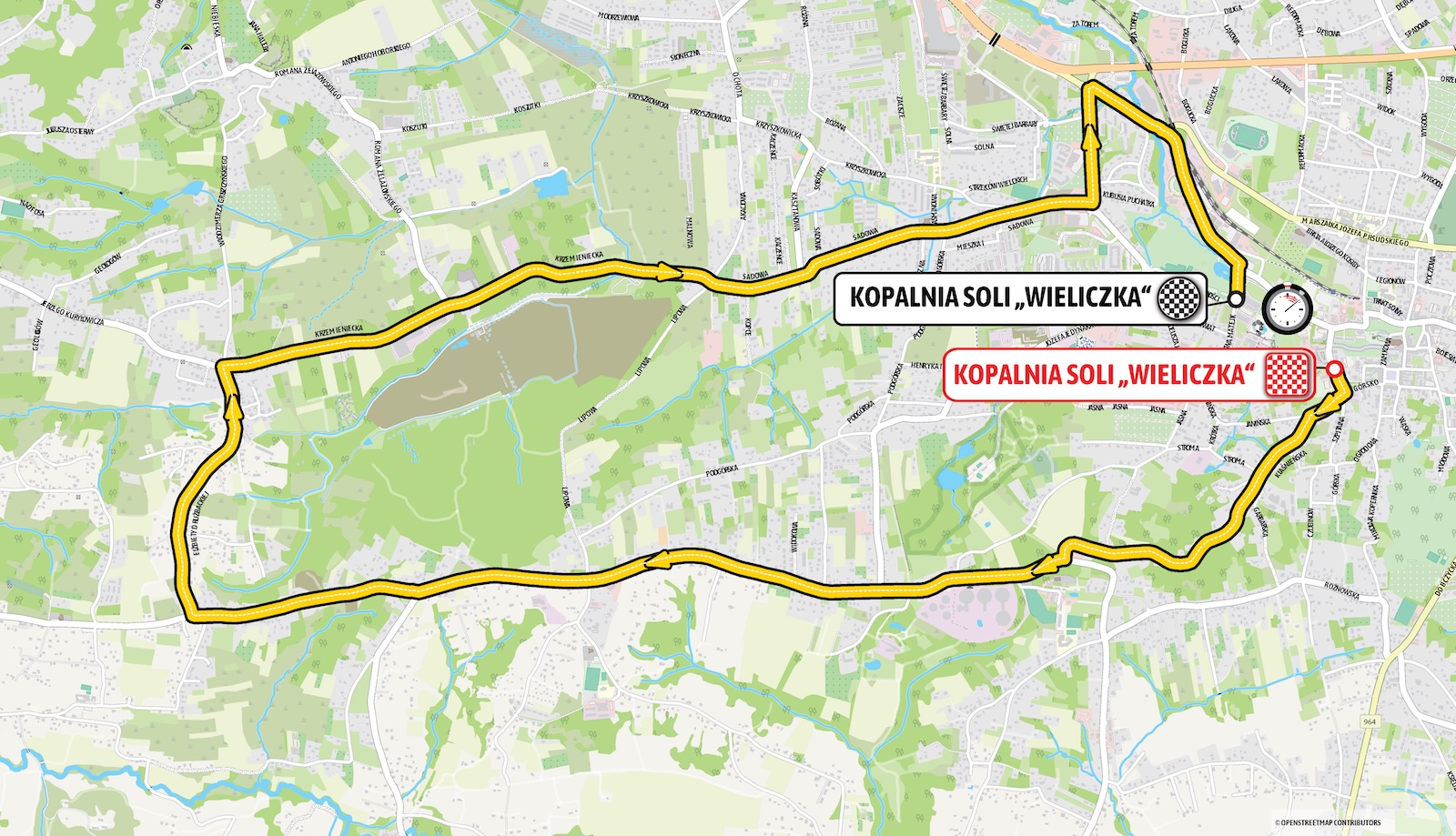 Route information for the 2025 Tour de Pologne