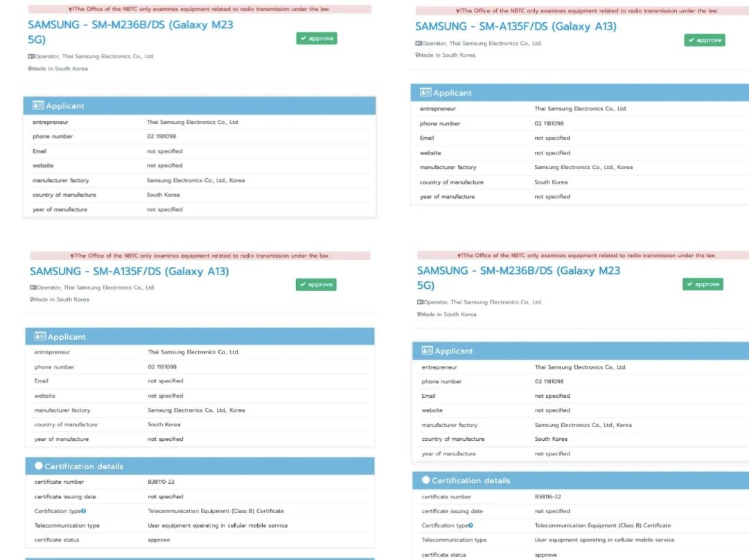 Samsung Galaxy A13 4G support page goes live in India - launch imminent