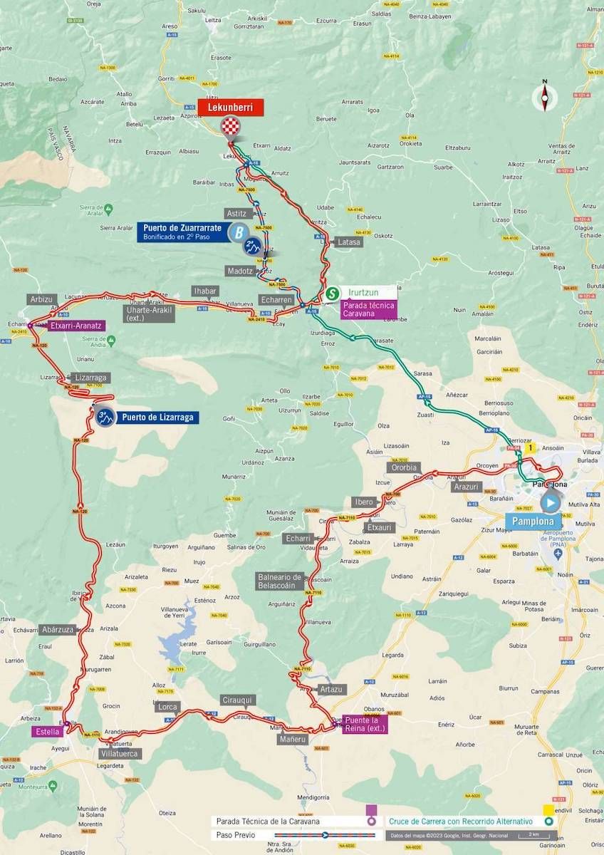 Route of stage 15 of la Vuelta a Espa&ntilde;a 2023