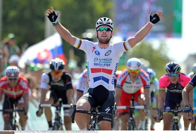 Mark Cavendish (Omega Pharma-Quickstep) wins stage 4
