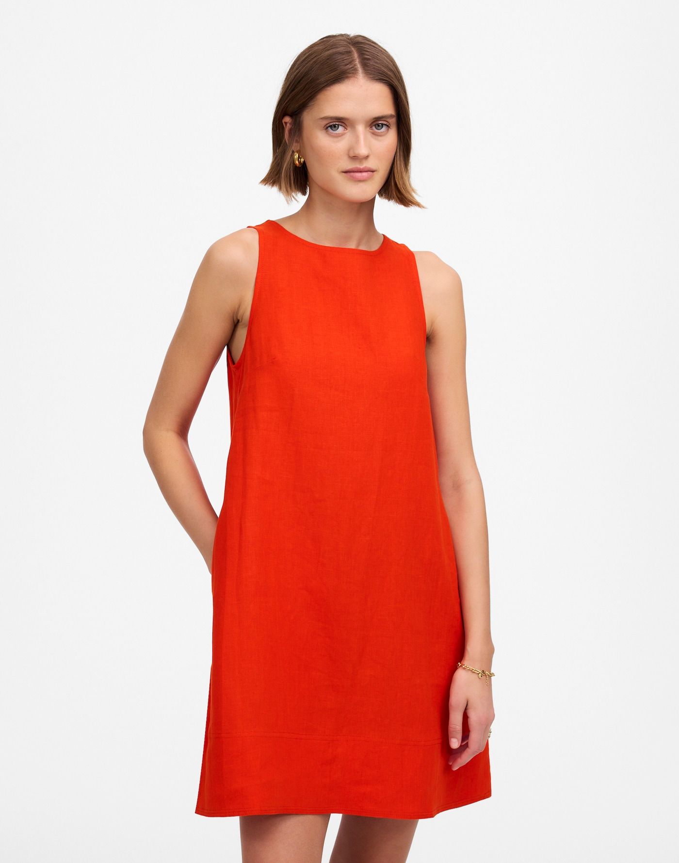 MW, Mini Shift Dress in Linen