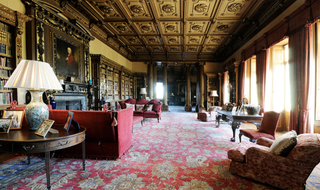 The main living room at Highclere Castle/Downton Abbey