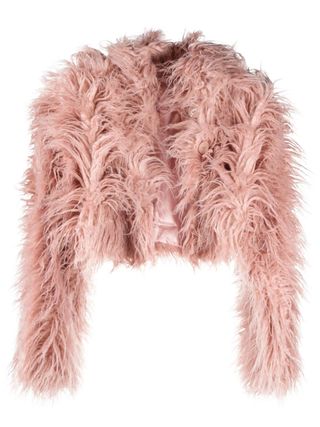 Adda Cropped Faux-Fur Jacket