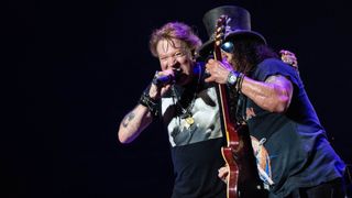 Slash and Axl Rose of Guns N' Roses