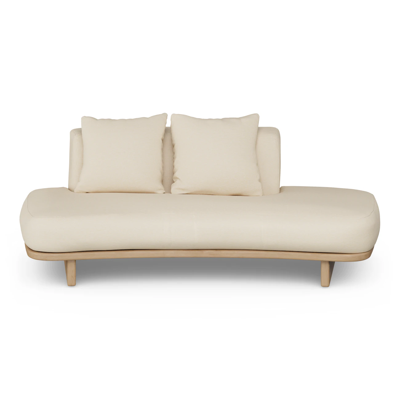 Wooden garden sofa