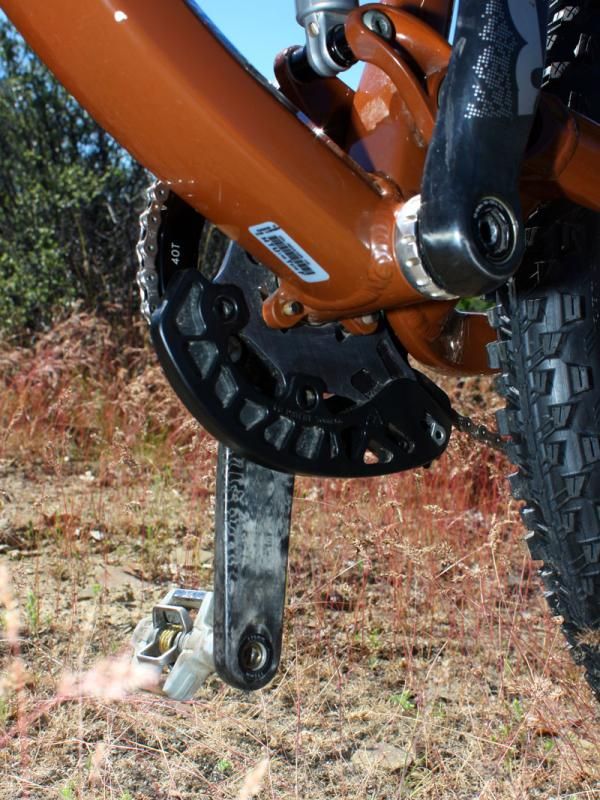 The MRP G2 SL chain guide includes a built-in bash guard but it likely wasn't used on the only modestly technical Ashland Super D course.
