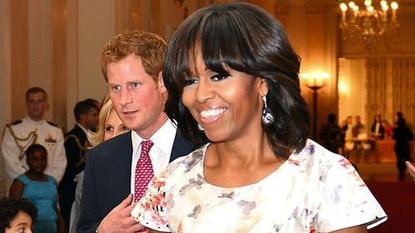 Michelle Obama in Floral Dress