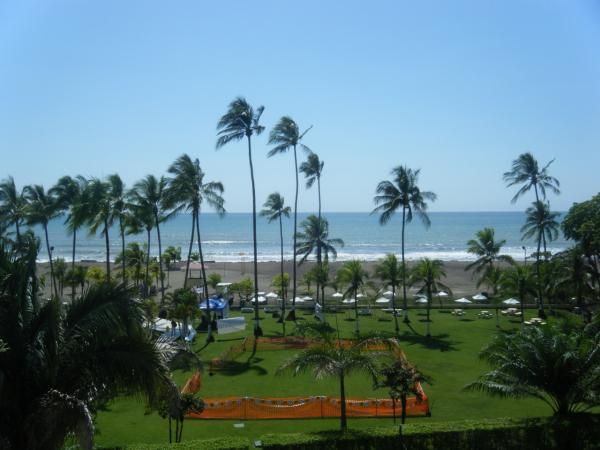 Looking at the Pacific Ocean from the hotel room in Jaco on the day before La Ruta starts.