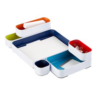 ThreeByThree Seattle Shallow Metal Drawer Organizer The Container Store