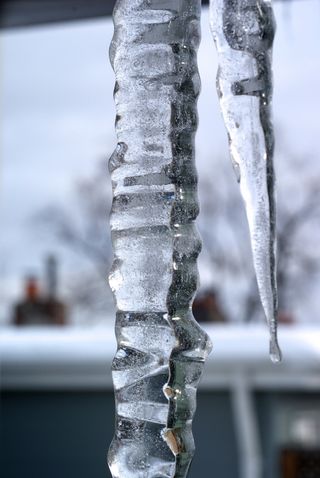 icicles with varying ripples
