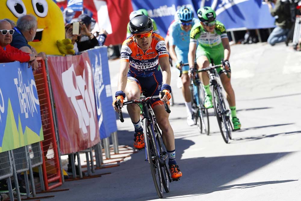 Damiano Cunego (Nippo Vini Fantini) finished third on the stage