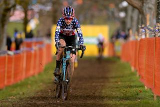 NOMMAY FRANCE JANUARY 19 Clara Honsinger of The United States during the 15th World Cup Nommay Women Elite UCICX TelenetUCICXWC on January 19 2020 in Nommay France Photo by Luc ClaessenGetty Images