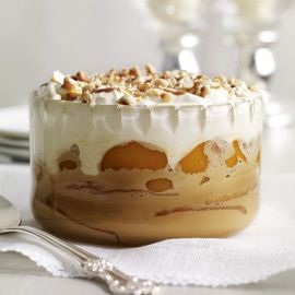 Peach and salted caramel trifle - party food - Celebrate - feast - share - Christmas - woman &amp; home - december 2010