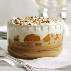 Peach and salted caramel trifle - party food - Celebrate - feast - share - Christmas - woman & home - december 2010