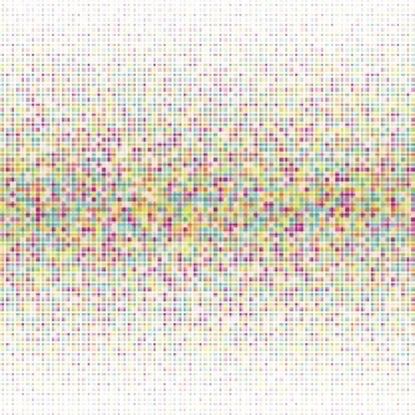 colorful dots on a white background.