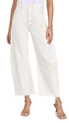 Moussy Vintage Women's Ozark Cocoon Pants, White, 24